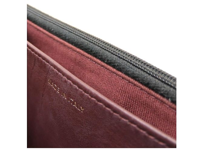Portafoglio con catena in pelle di vitello martellata nera Chanel Nero - vista 9