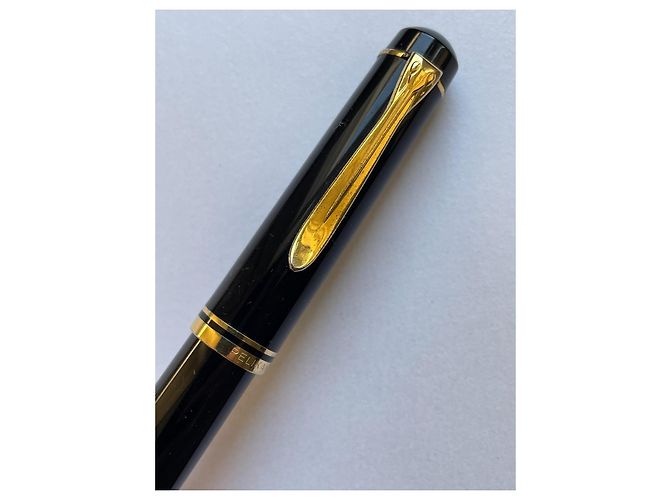 Autre Marque Stylo Plume Pelikan M200 Old Style W-Germany Noir Doré - vue 5