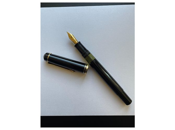 Autre Marque Stylo Plume Pelikan M200 Old Style W-Germany Noir Doré - vue 6