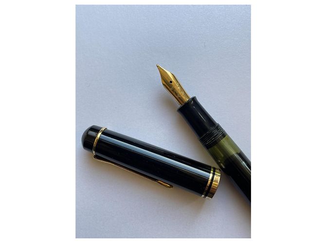 Autre Marque Stylo Plume Pelikan M200 Old Style W-Germany Noir Doré - vue 7