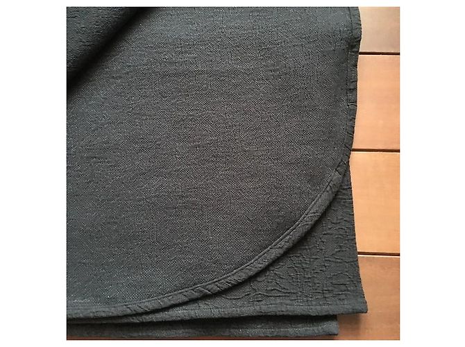 Maison Charvet Métis Black Bedspread (235 x 265 cm) - view 7
