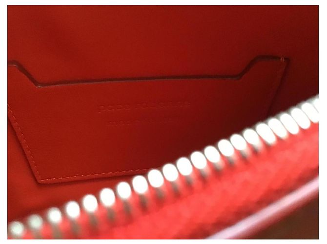 Paco Rabanne Borsa a tracolla in pelle arancione - vista 5