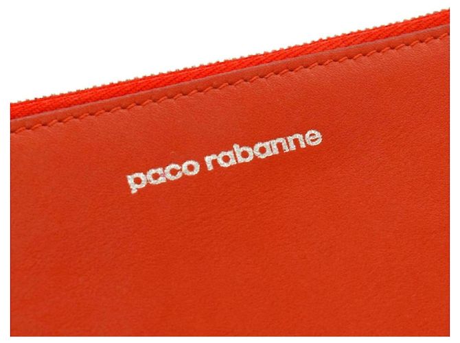 Paco Rabanne Borsa a tracolla in pelle arancione - vista 6