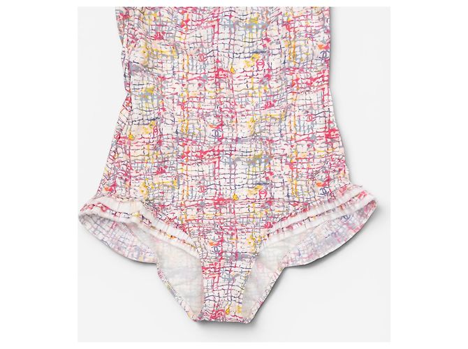 Maiô Chanel by Karl Lagerfeld 05C One Piece com as costas abertas e babados - vista 4