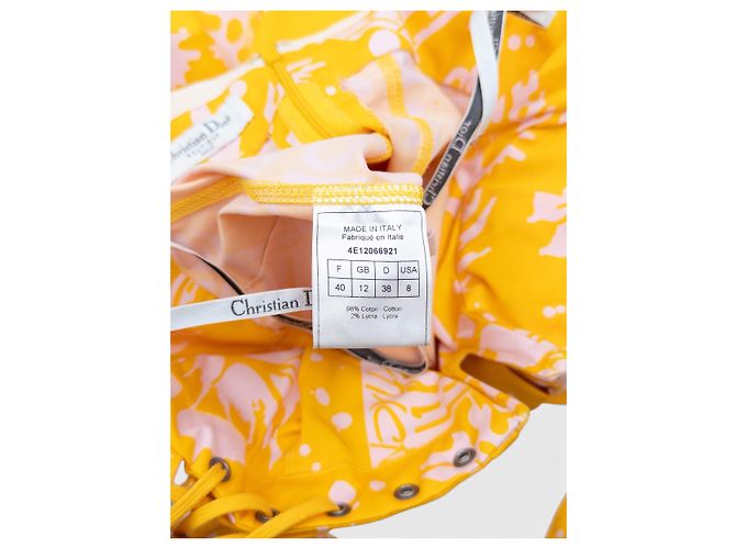Dior by Galliano SS04 'Surf' Print Bondage Spitzen-Korsett-Minikleid - Ansicht 7