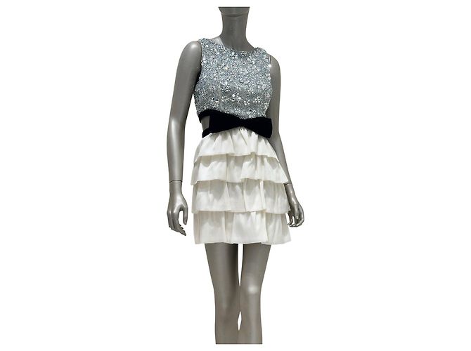 Mini abito da cocktail Azzaro Sequin Bow S/S 2011 Taglia 38 Usato - vista 2
