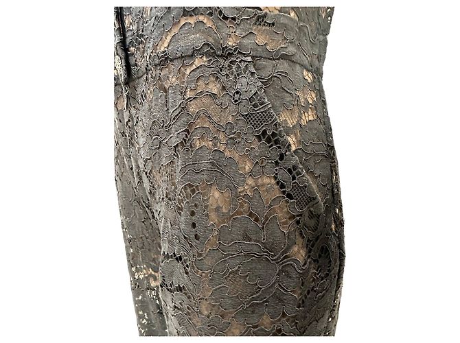 Timeless Chanel Schwarzer Spitzen-Abendjumpsuit - Größe 44 Gebraucht - Ansicht 5