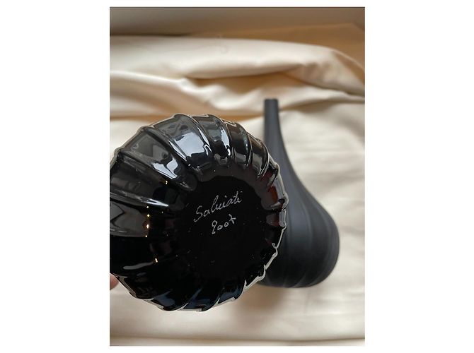 Autre Marque Vaso Salviati Murano Drops 17 cm Nero Lucido - vista 3