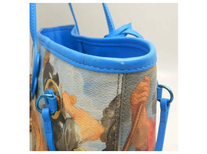 Borsa Tote Louis Vuitton Masters Collection Monogram Certy Neverfull MM Blu - vista 10