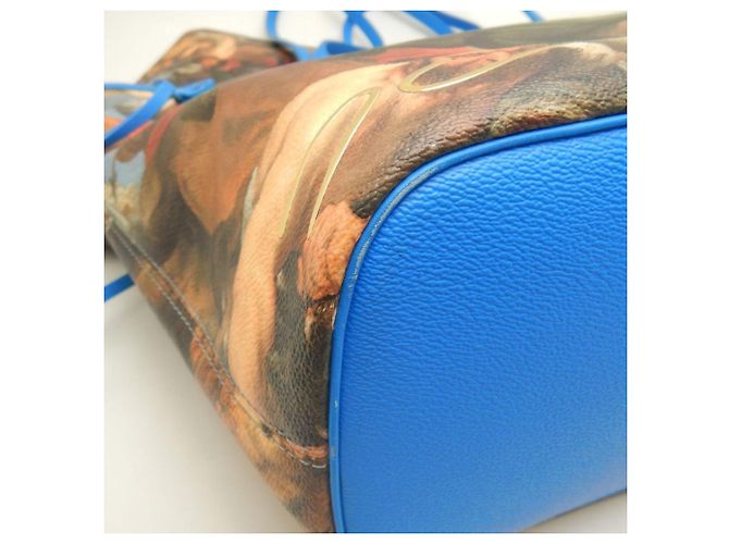 Borsa Tote Louis Vuitton Masters Collection Monogram Certy Neverfull MM Blu - vista 13