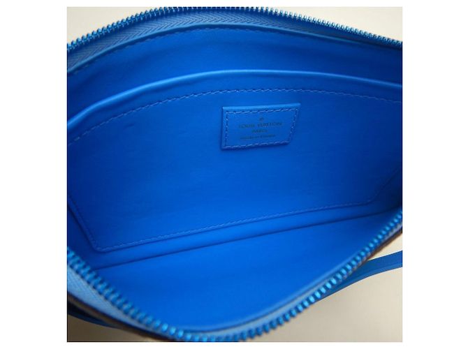 Borsa Tote Louis Vuitton Masters Collection Monogram Certy Neverfull MM Blu - vista 22