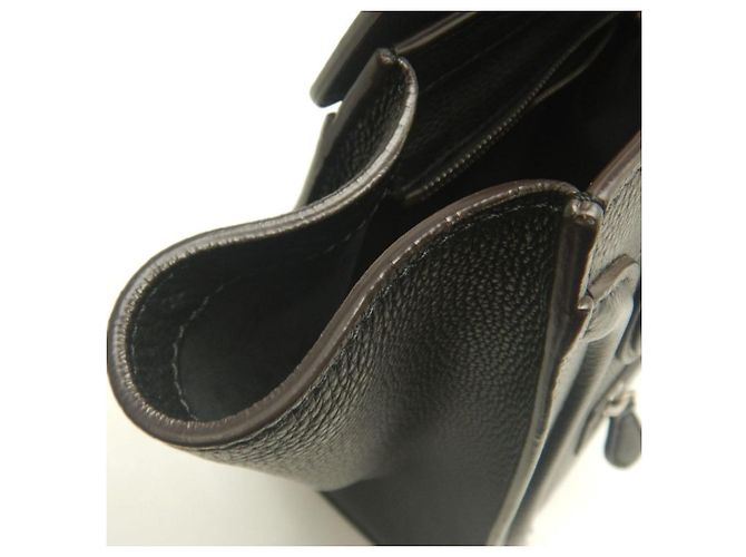 Luggage Céline Celine Leder Tote Bag Schwarz - Ansicht 10