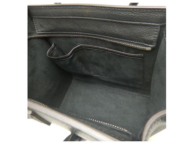 Luggage Céline Celine Leder Tote Bag Schwarz - Ansicht 16