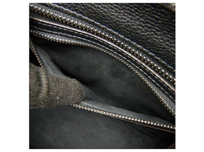Luggage Céline Celine Leder Tote Bag Schwarz - Ansicht 17