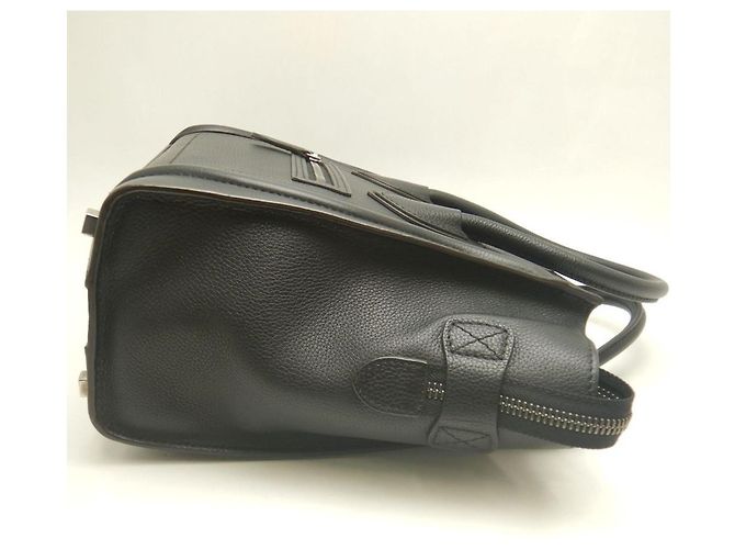 Luggage Céline Celine Leder Tote Bag Schwarz - Ansicht 5
