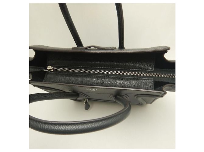 Luggage Céline Celine Leder Tote Bag Schwarz - Ansicht 9