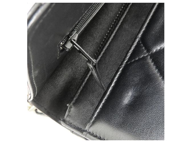Portafoglio con catena in agnello nero Chanel - vista 15