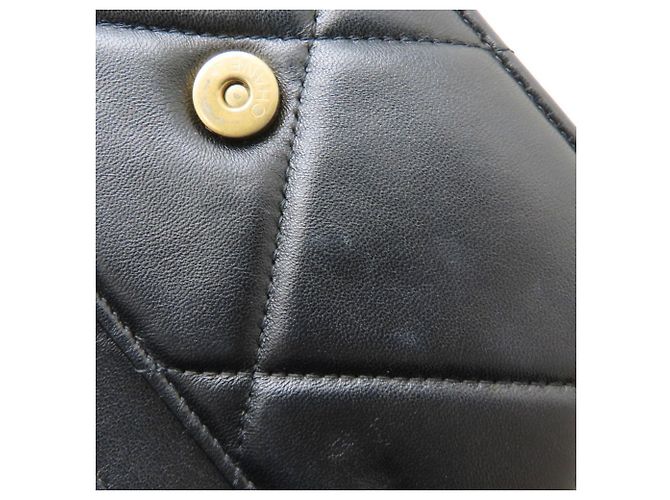 Portafoglio con catena in agnello nero Chanel - vista 16