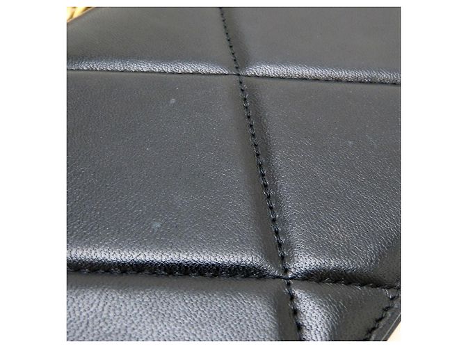 Portafoglio con catena in agnello nero Chanel - vista 27
