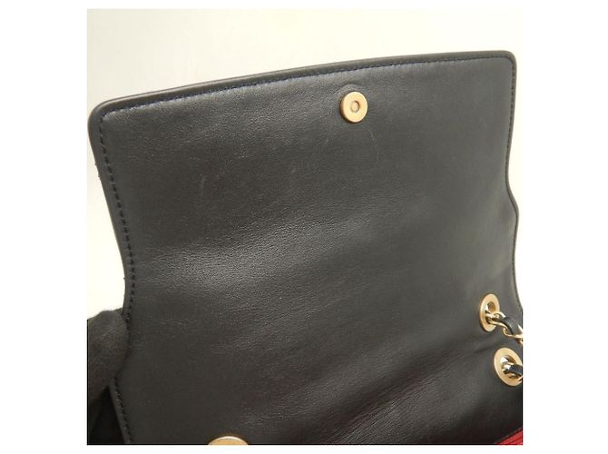 Borsa a tracolla Chanel in agnello nero - vista 20