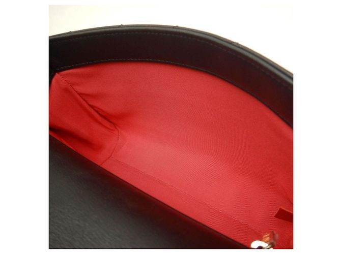 Borsa a tracolla Chanel in agnello nero - vista 21