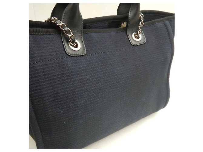 Chanel Deauville MM Tote Bag Schwarz - Ansicht 10