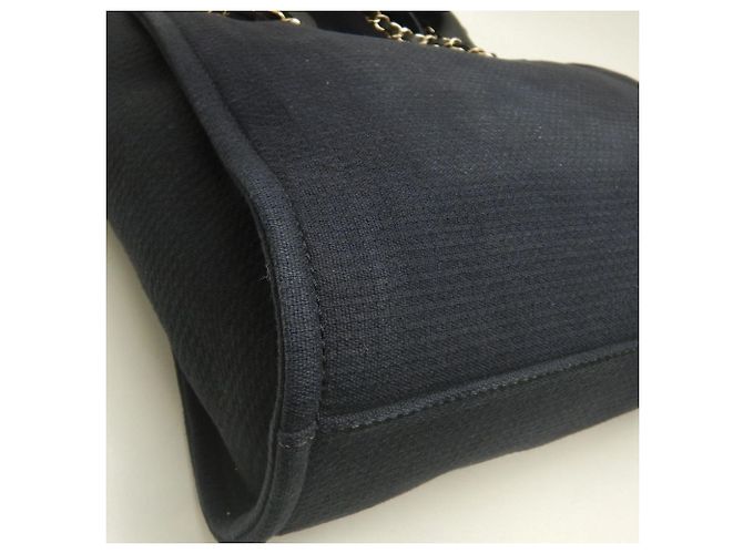 Chanel Deauville MM Tote Bag Schwarz - Ansicht 14