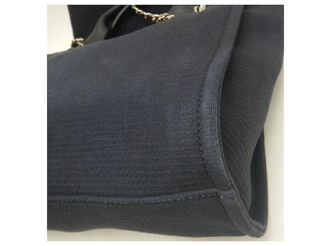 Chanel Deauville MM Tote Bag Schwarz - Ansicht 15