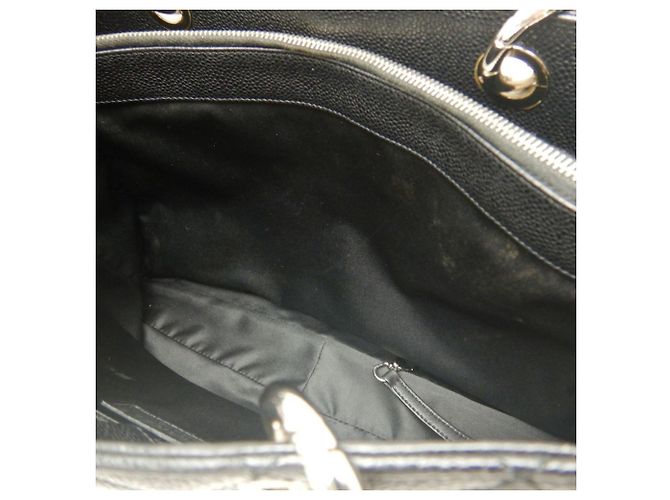 Timeless Borsa Tote Chanel in pelle di vitello martellata nera con catena Nero - vista 20