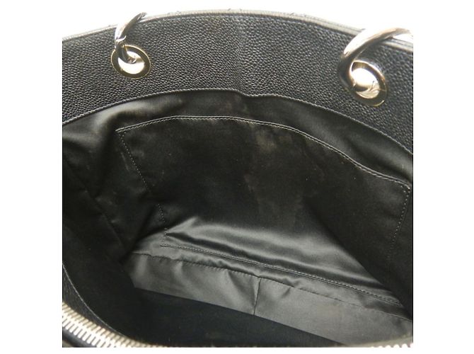 Timeless Borsa Tote Chanel in pelle di vitello martellata nera con catena Nero - vista 22