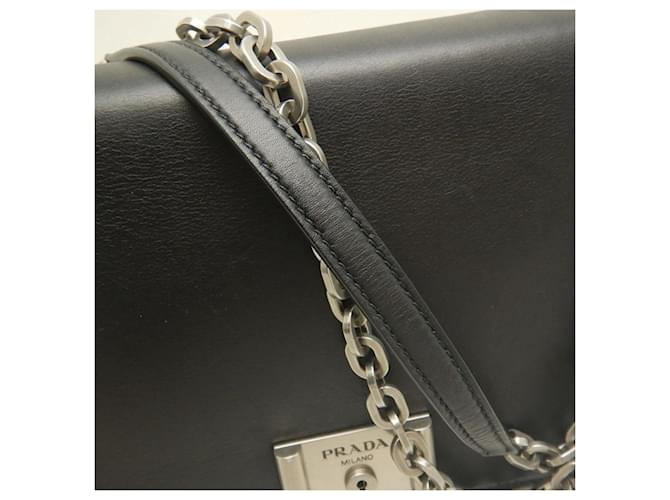 Borsa a tracolla Prada 1BD008 Nero - vista 13