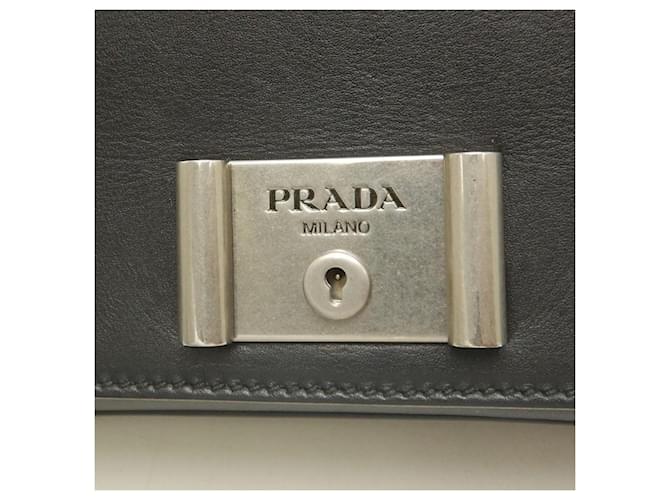Borsa a tracolla Prada 1BD008 Nero - vista 14