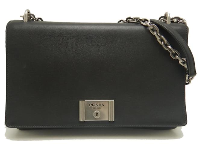 Borsa a tracolla Prada 1BD008 Nero - vista 2