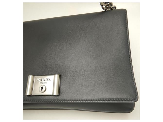 Borsa a tracolla Prada 1BD008 Nero - vista 9
