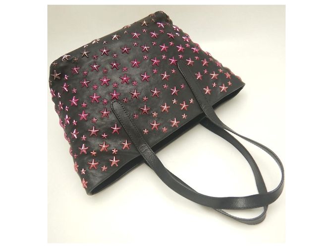 Borsa Jimmy Choo Sasha in pelle rosa - vista 3