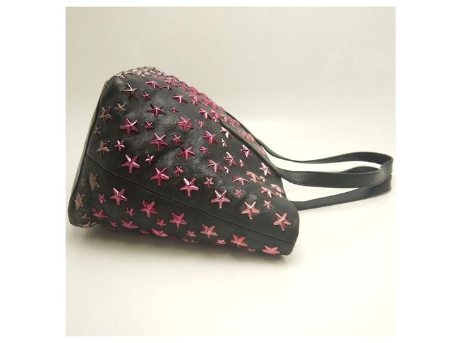 Borsa Jimmy Choo Sasha in pelle rosa - vista 5