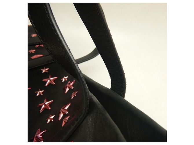 Borsa Jimmy Choo Sasha in pelle rosa - vista 9