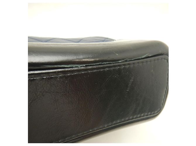 Borsa a Spalla Gabrielle de Chanel Nero Blu navy - vista 14