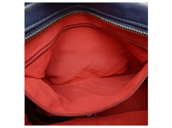 Borsa a Spalla Gabrielle de Chanel Nero Blu navy - vista 21