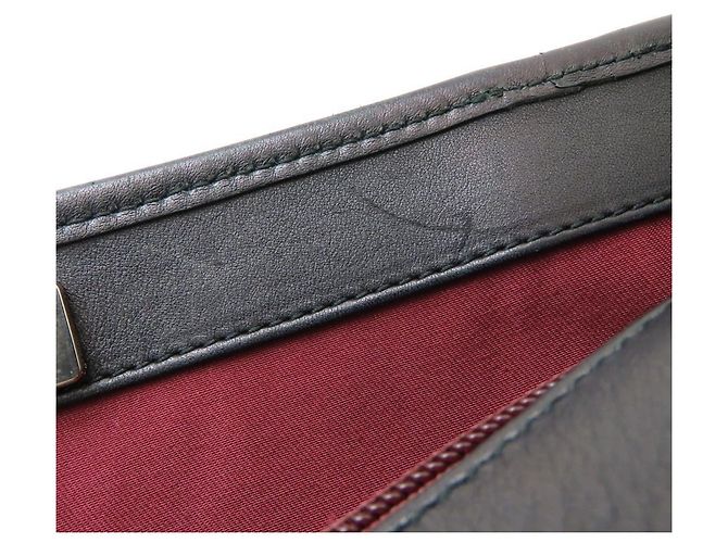 Borsa Tote Gucci in tela GG nera e pelle Nero - vista 12