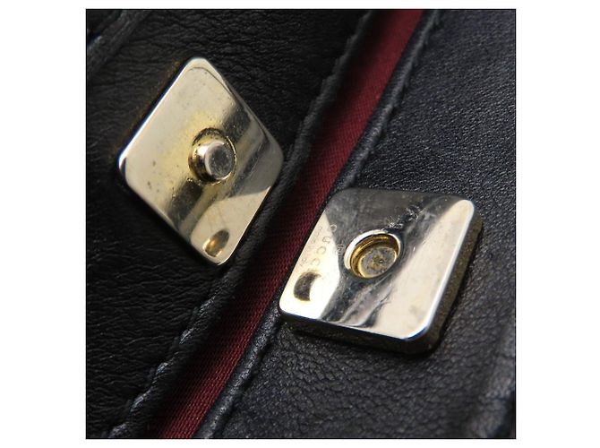 Borsa Tote Gucci in tela GG nera e pelle Nero - vista 13