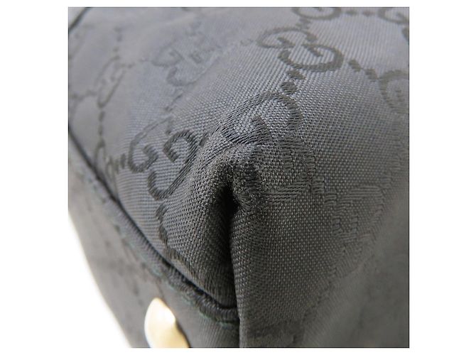 Borsa Tote Gucci in tela GG nera e pelle Nero - vista 27