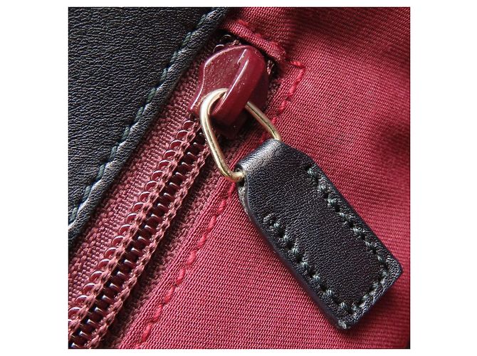 Borsa Tote Gucci in tela GG nera e pelle Nero - vista 6