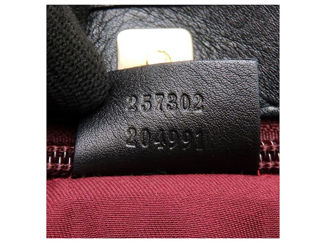 Borsa Tote Gucci in tela GG nera e pelle Nero - vista 8