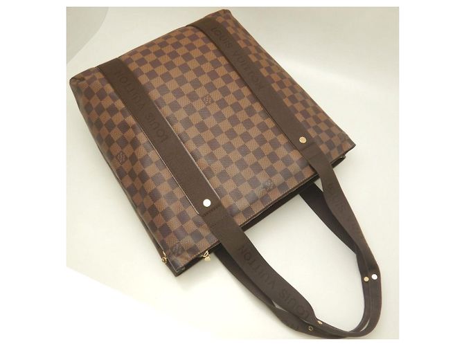 Borsa Tote Louis Vuitton Damier Cabas Beaubourg Damier ebene - vista 3