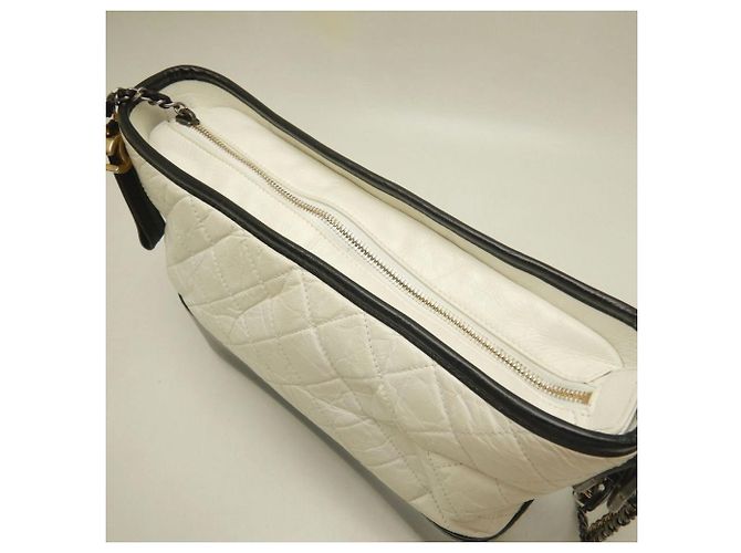 Borsa a Spalla Gabrielle de Chanel Nero Bianco - vista 11