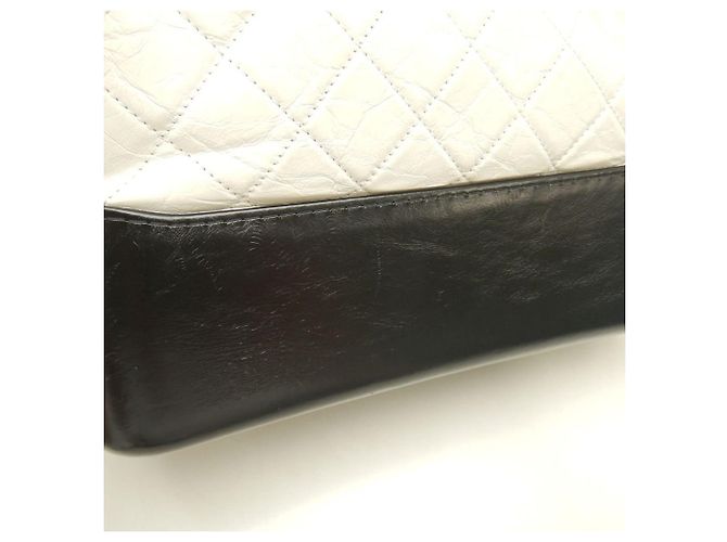 Borsa a Spalla Gabrielle de Chanel Nero Bianco - vista 15