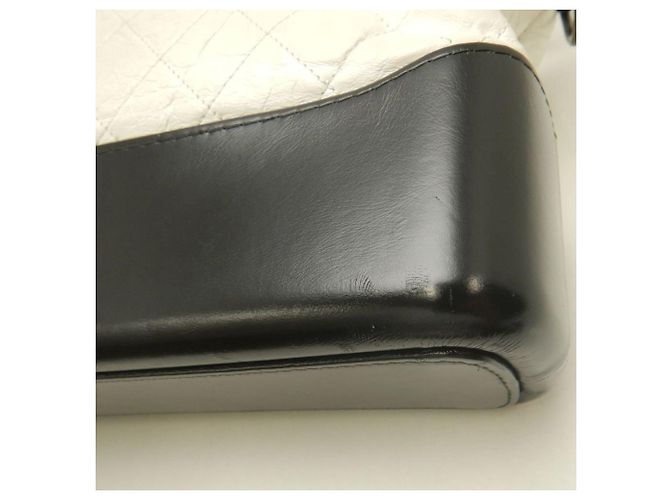Borsa a Spalla Gabrielle de Chanel Nero Bianco - vista 17