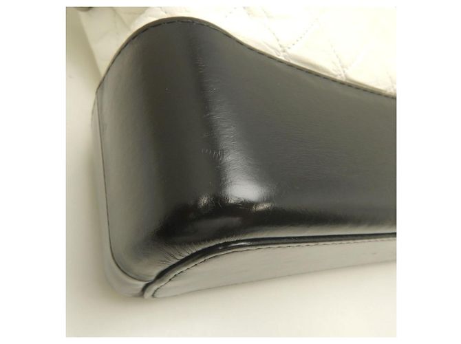 Borsa a Spalla Gabrielle de Chanel Nero Bianco - vista 18