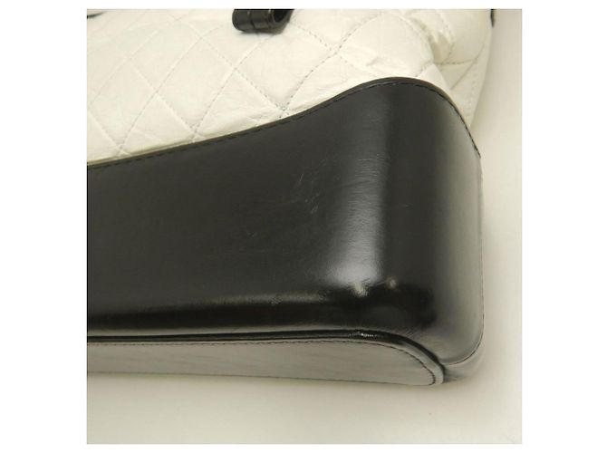 Borsa a Spalla Gabrielle de Chanel Nero Bianco - vista 19